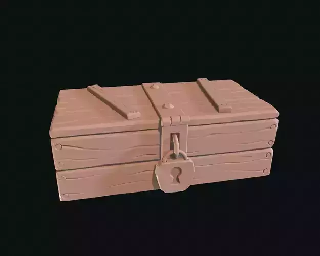 Stylized box 3D model