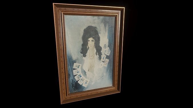 Madam Nizma Oil Painting 3D model