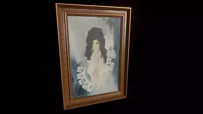 Madam Nizma Oil Painting 3D model