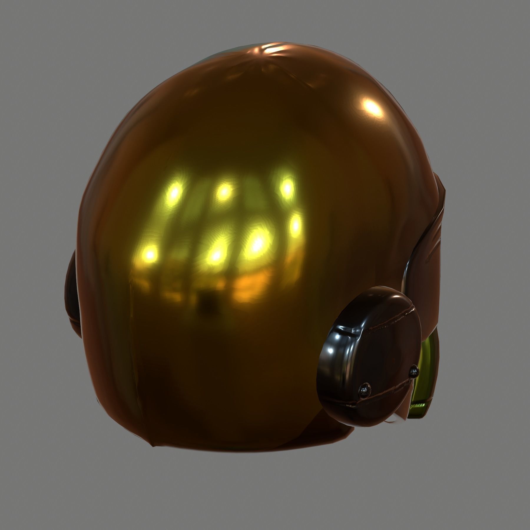 Helmet plastic mask protection 3D model Low-poly 3D model_4