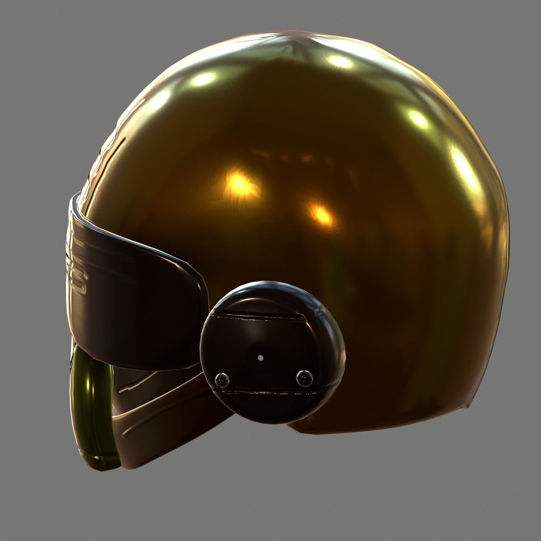 Helmet plastic mask protection 3D model Low-poly 3D model_5