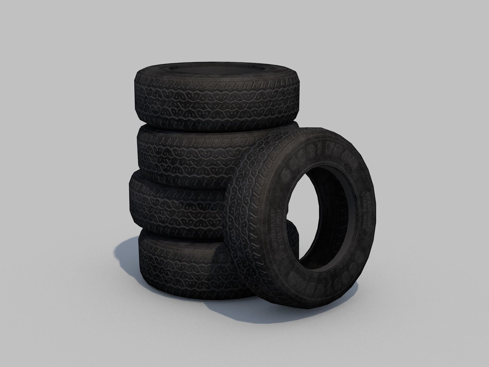 Classic  Van - C4D Rigg - PBR Low-poly 3D model_10