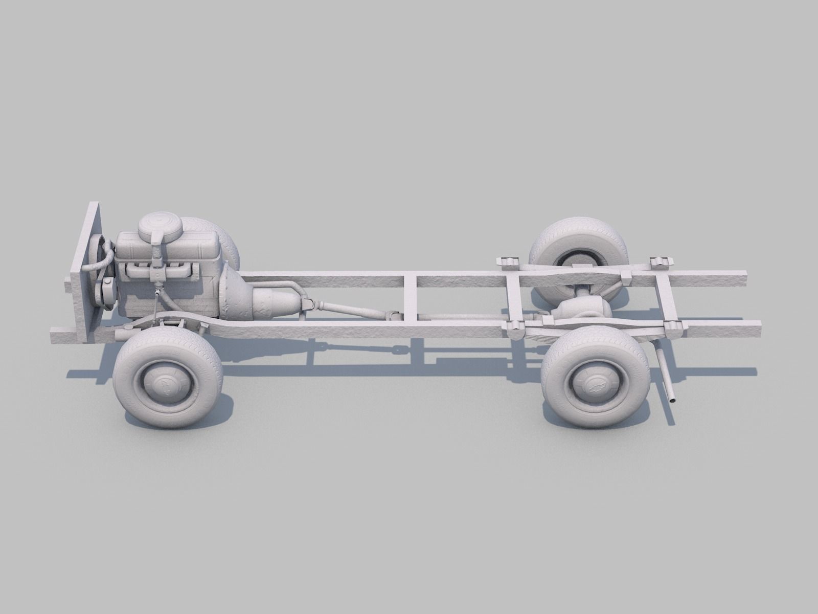 Classic  Van - C4D Rigg - PBR Low-poly 3D model_13