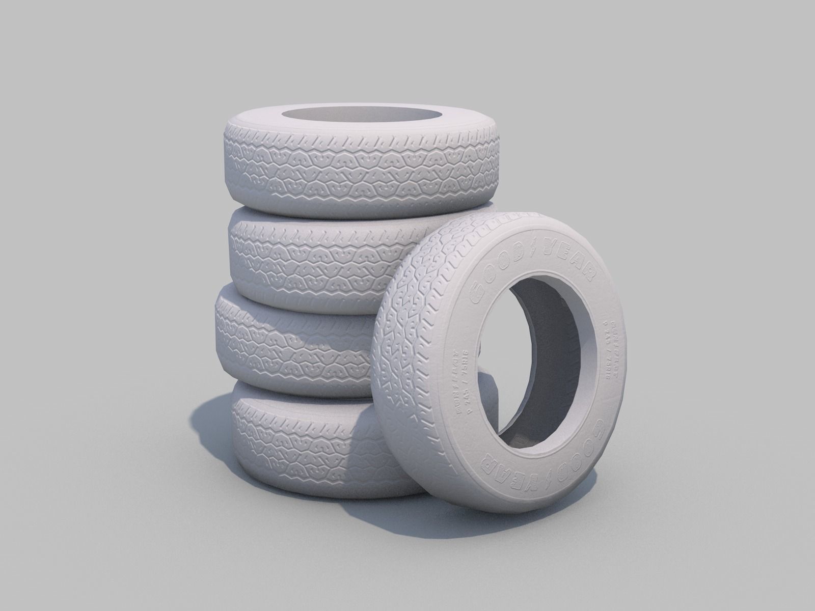 Classic  Van - C4D Rigg - PBR Low-poly 3D model_14