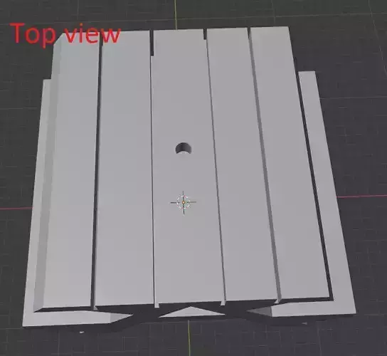 Picnic table Low-poly 3D model