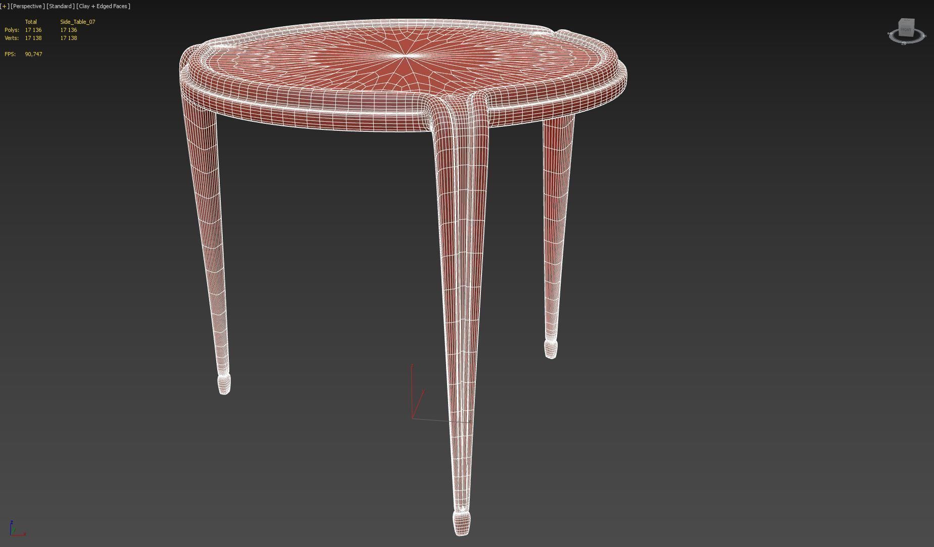 Side Table 07 3D model_16