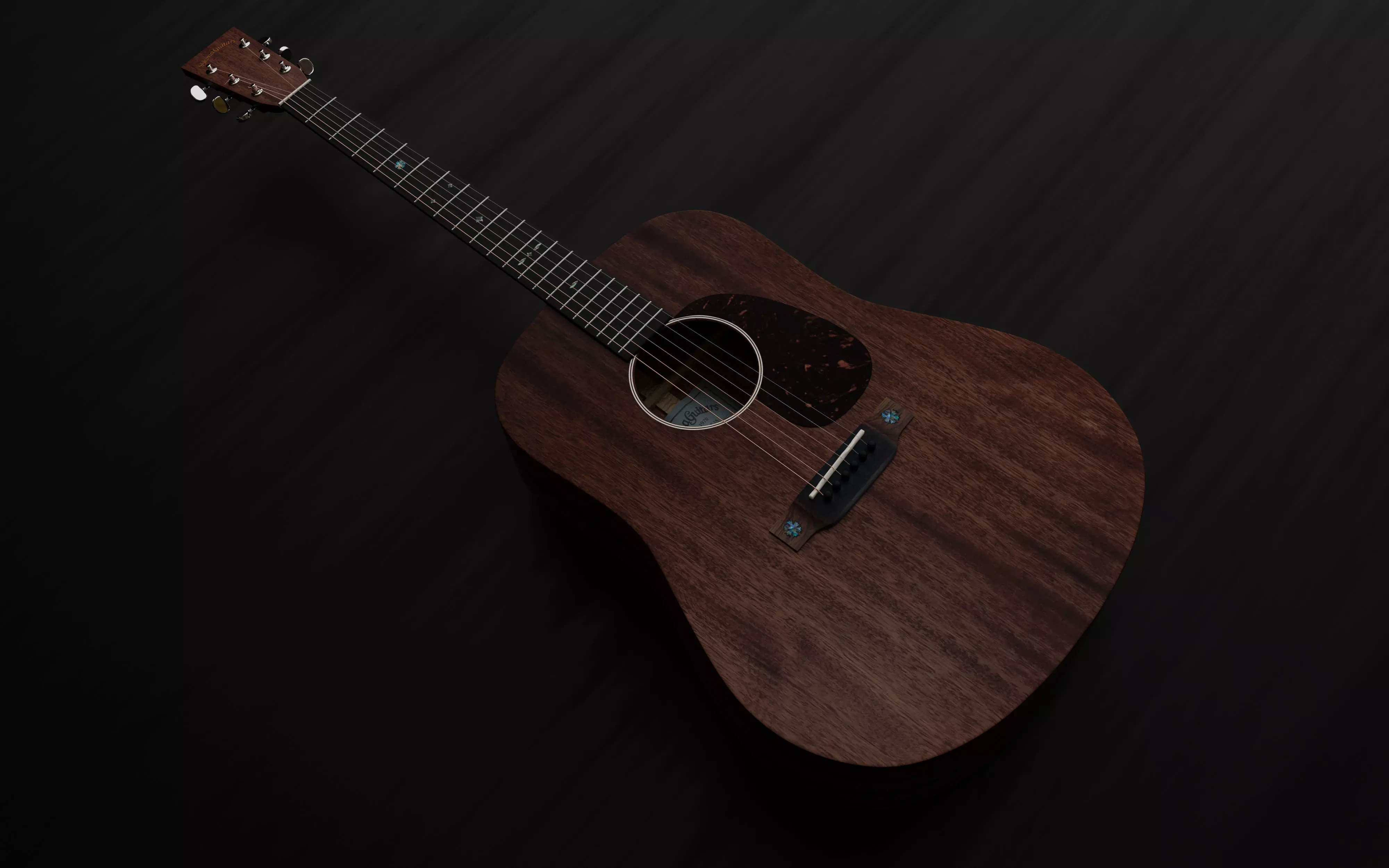 Acoustic guitar Sigma Guitars SDM15 3D model