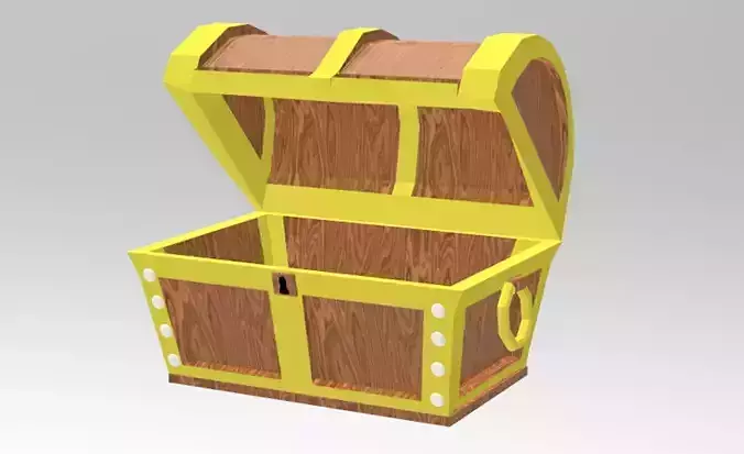 Treasure Box Low Poly