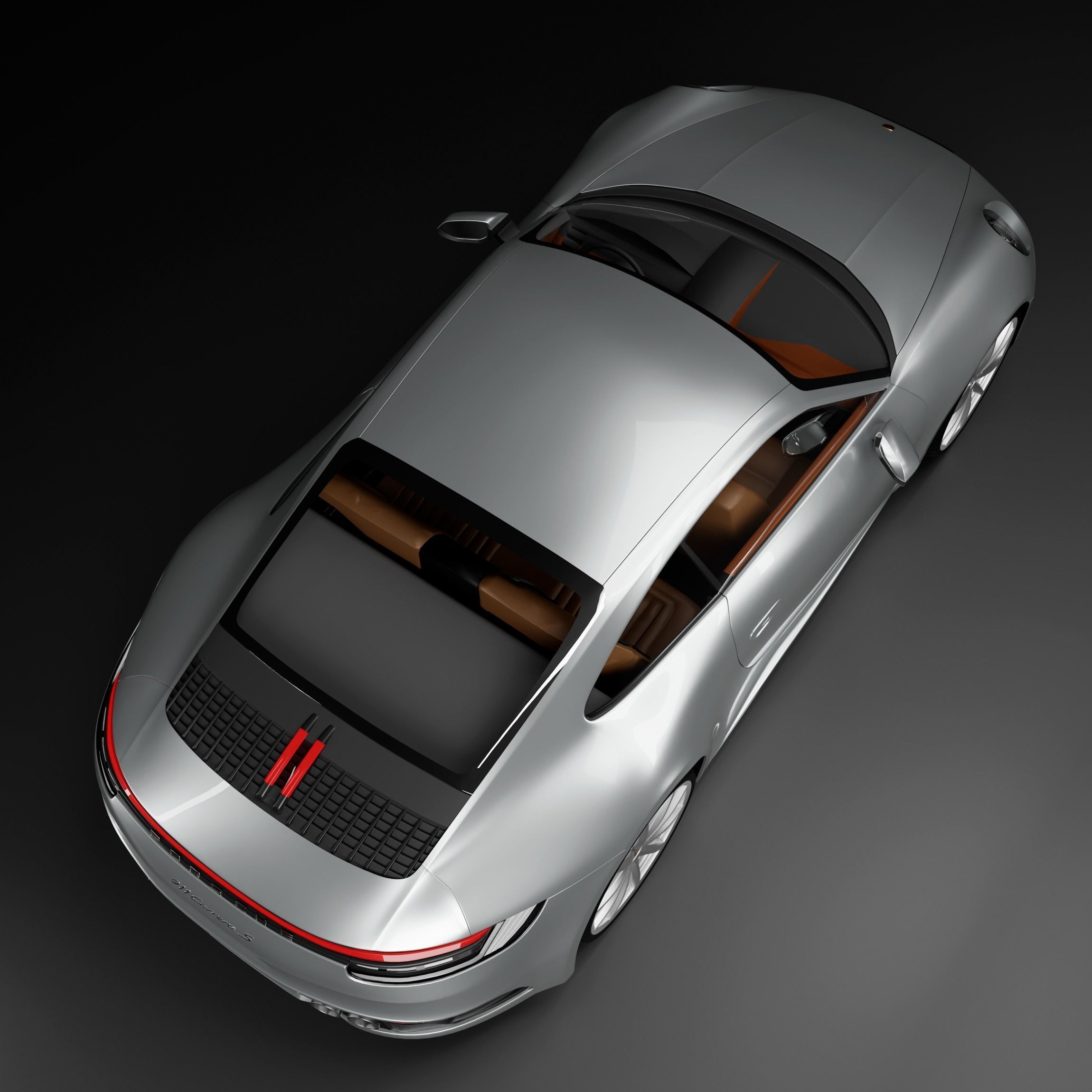 Porshe 911 carrera s coupe 2019 MODEL Low-poly 3D model_7