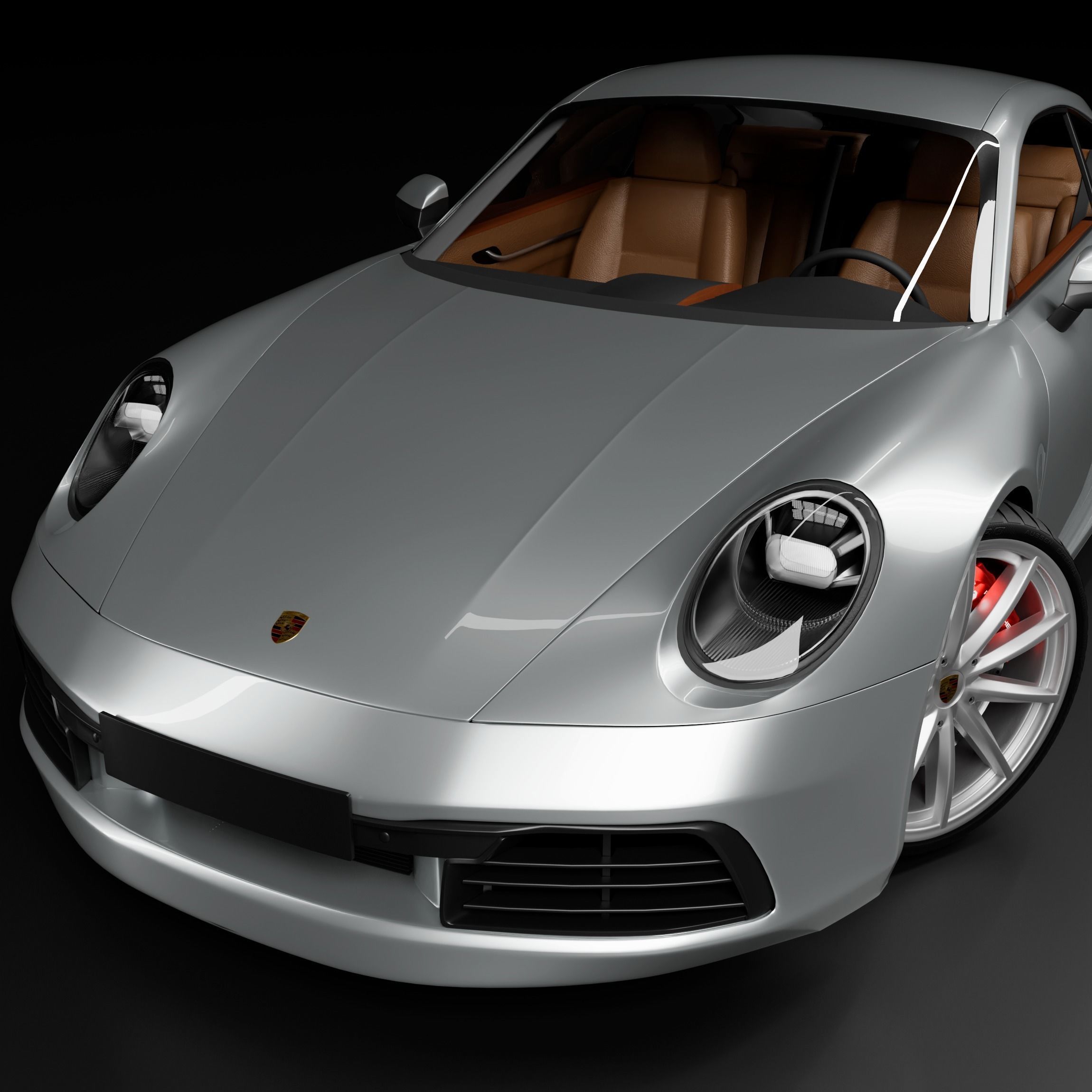 Porshe 911 carrera s coupe 2019 MODEL Low-poly 3D model_2