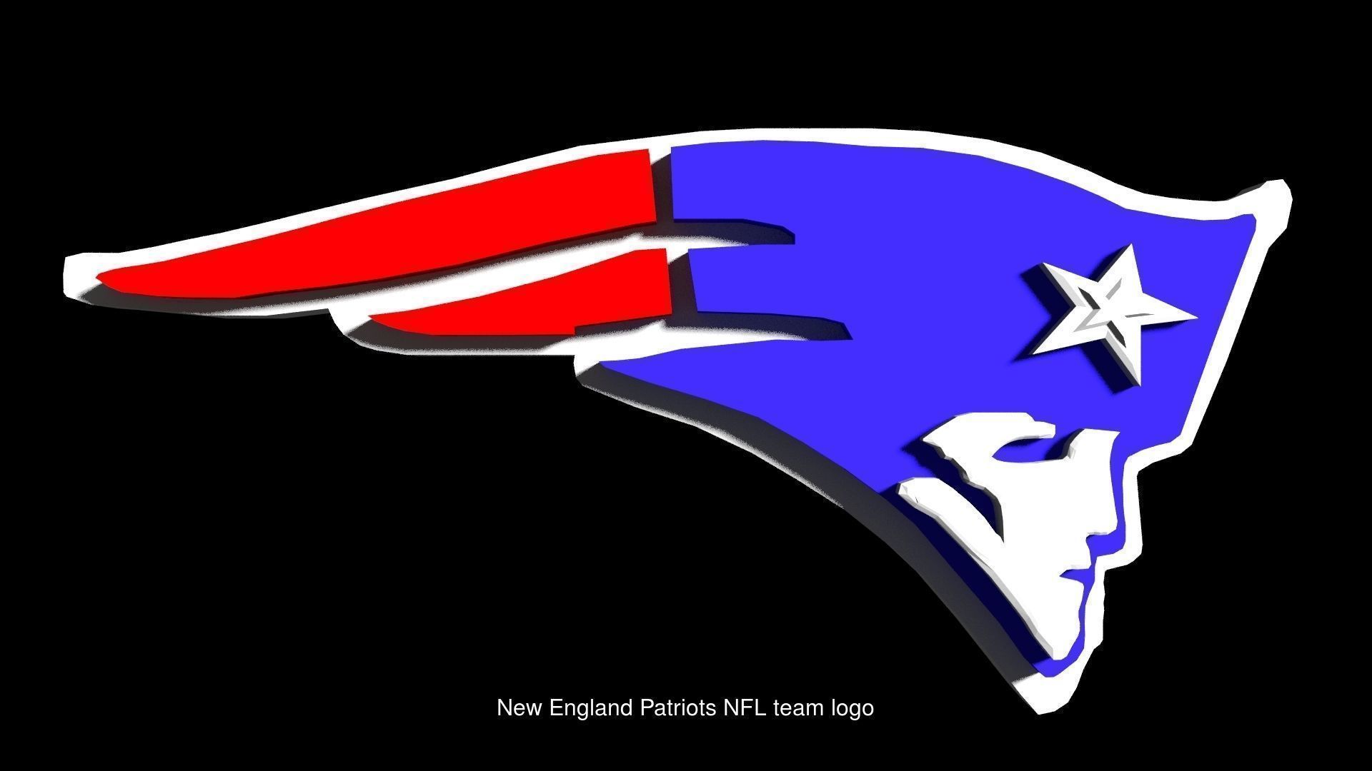 New England Patriots variations 3D Model Collection_2