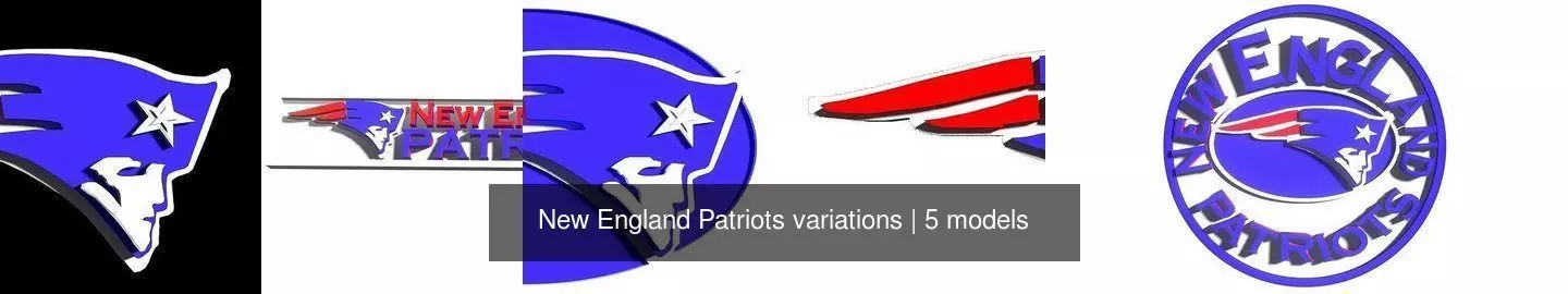 New England Patriots variations 3D Model Collection_0