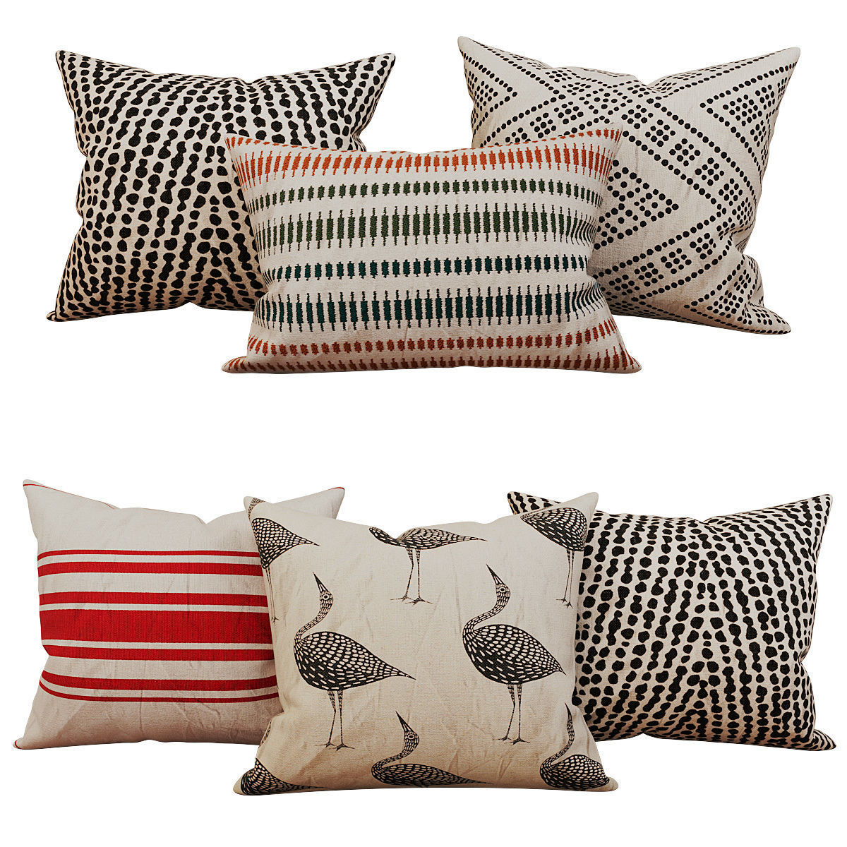 Decorative set pillow vol 4 3D model_10
