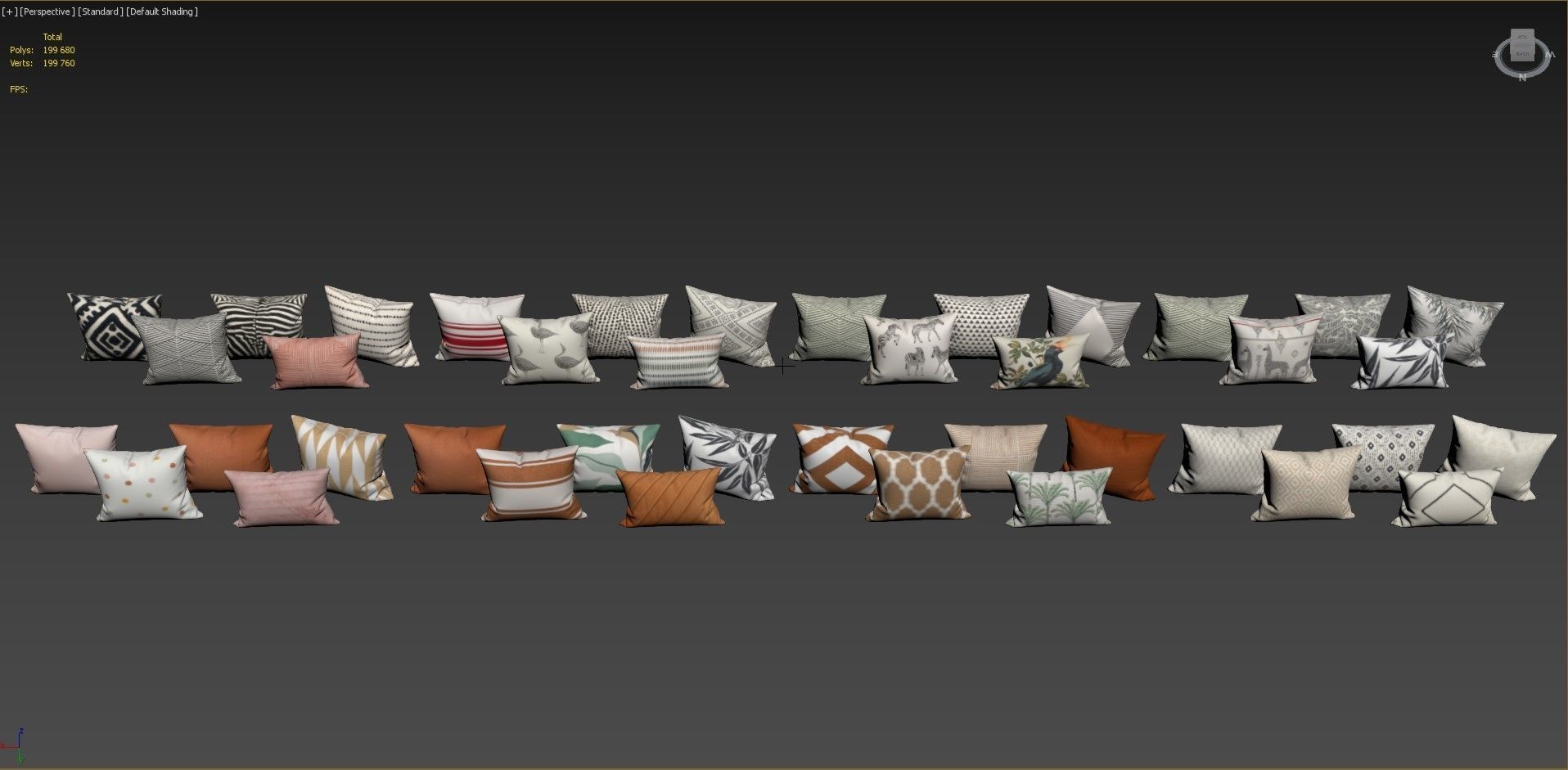 Decorative set pillow vol 4 3D model_19