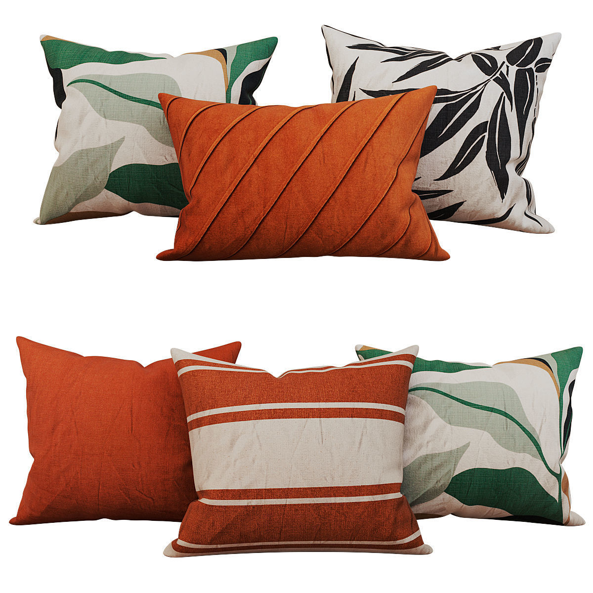 Decorative set pillow vol 4 3D model_2