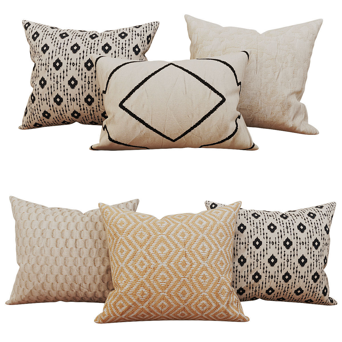 Decorative set pillow vol 4 3D model_8