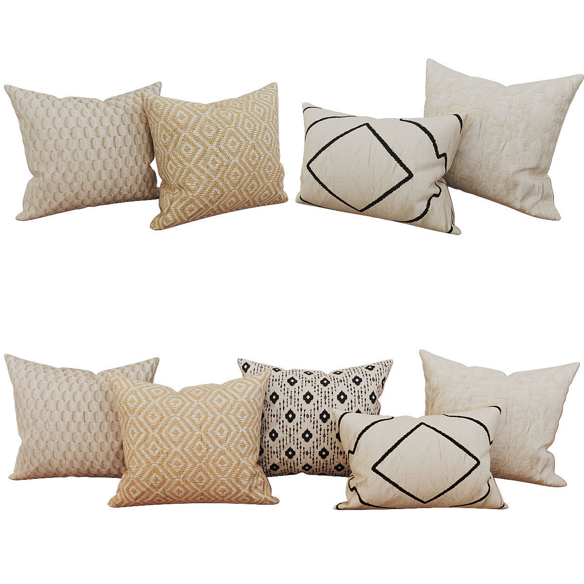Decorative set pillow vol 4 3D model_7