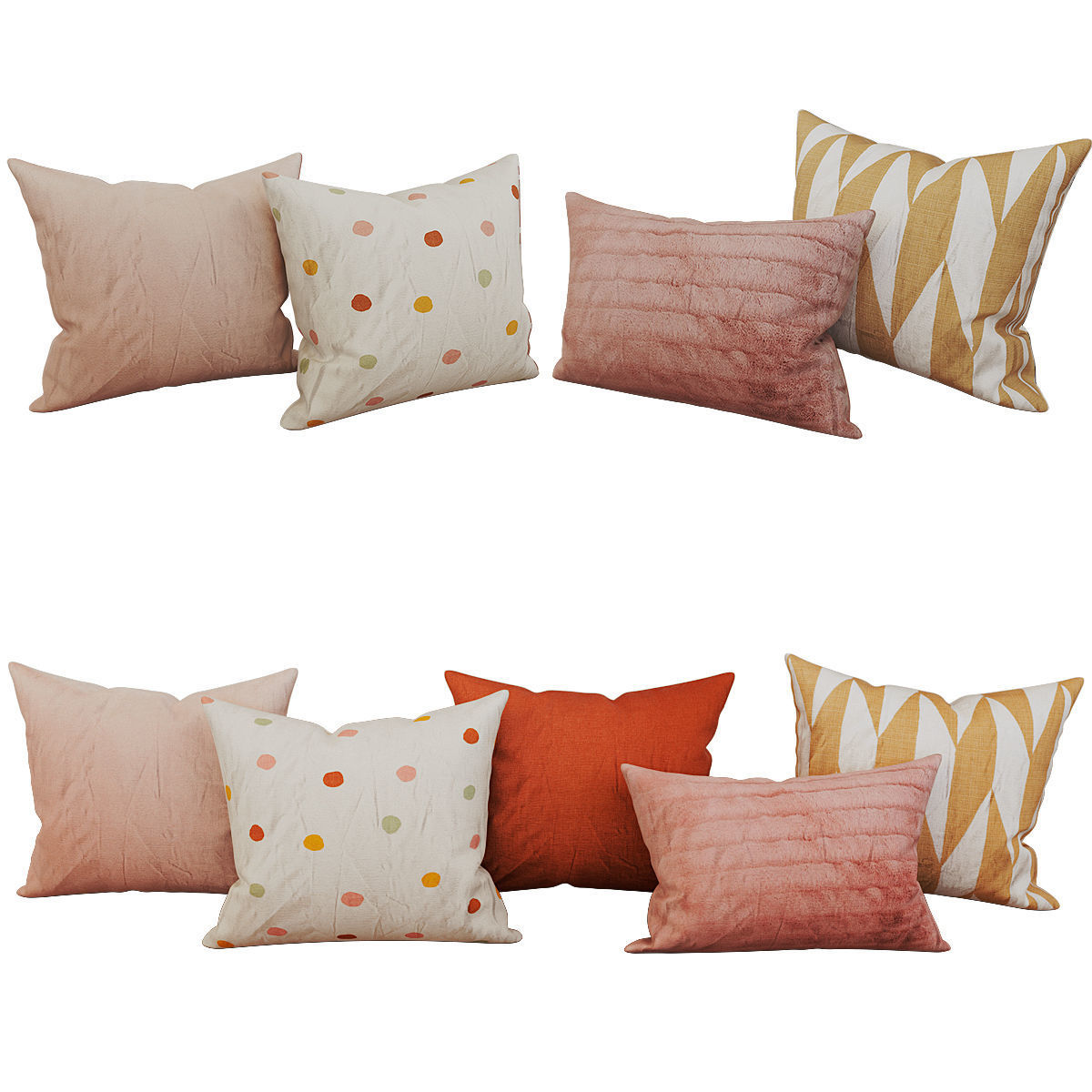 Decorative set pillow vol 4 3D model_3