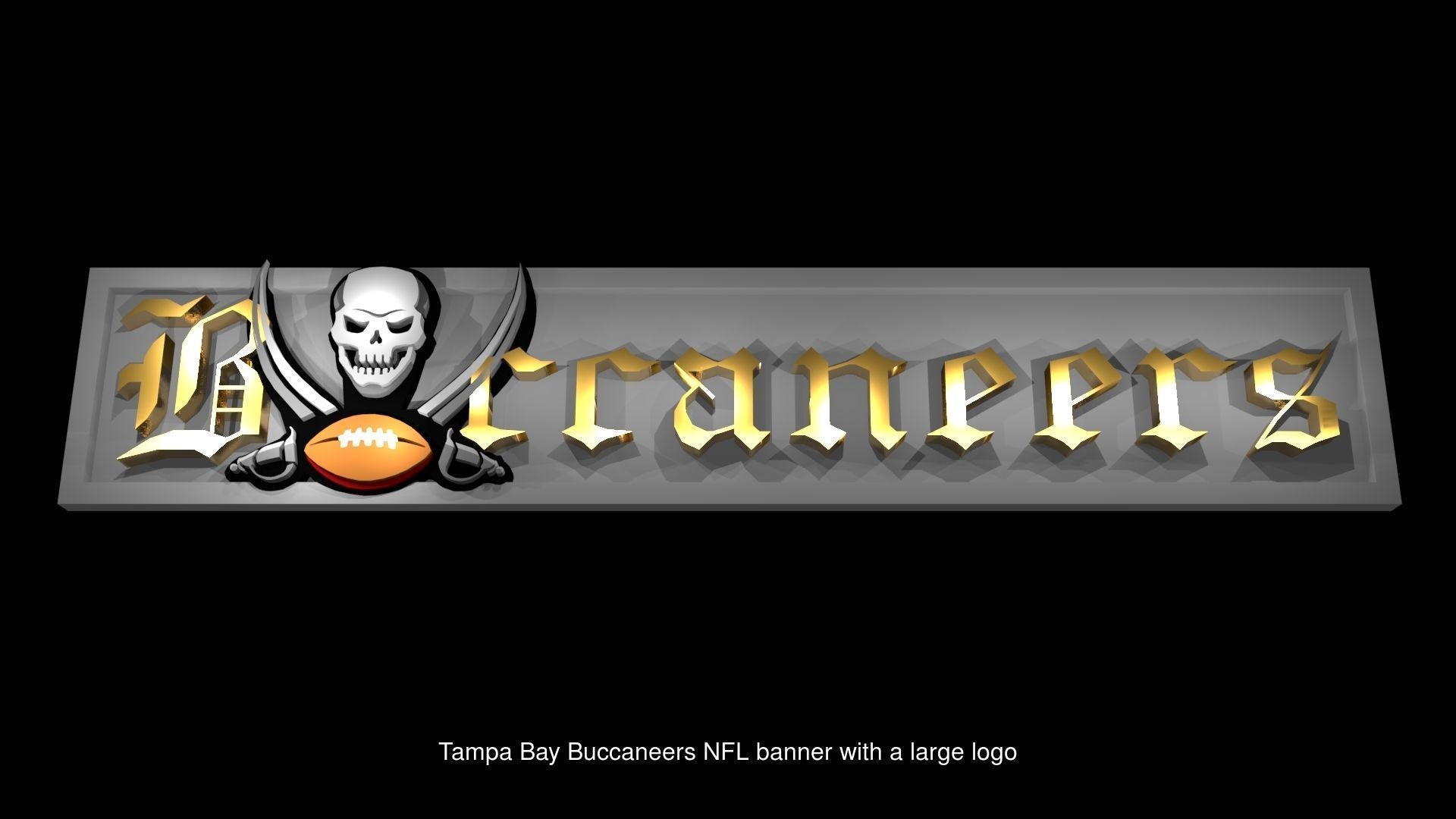 Buccaneers logo variations 3D Model Collection_10