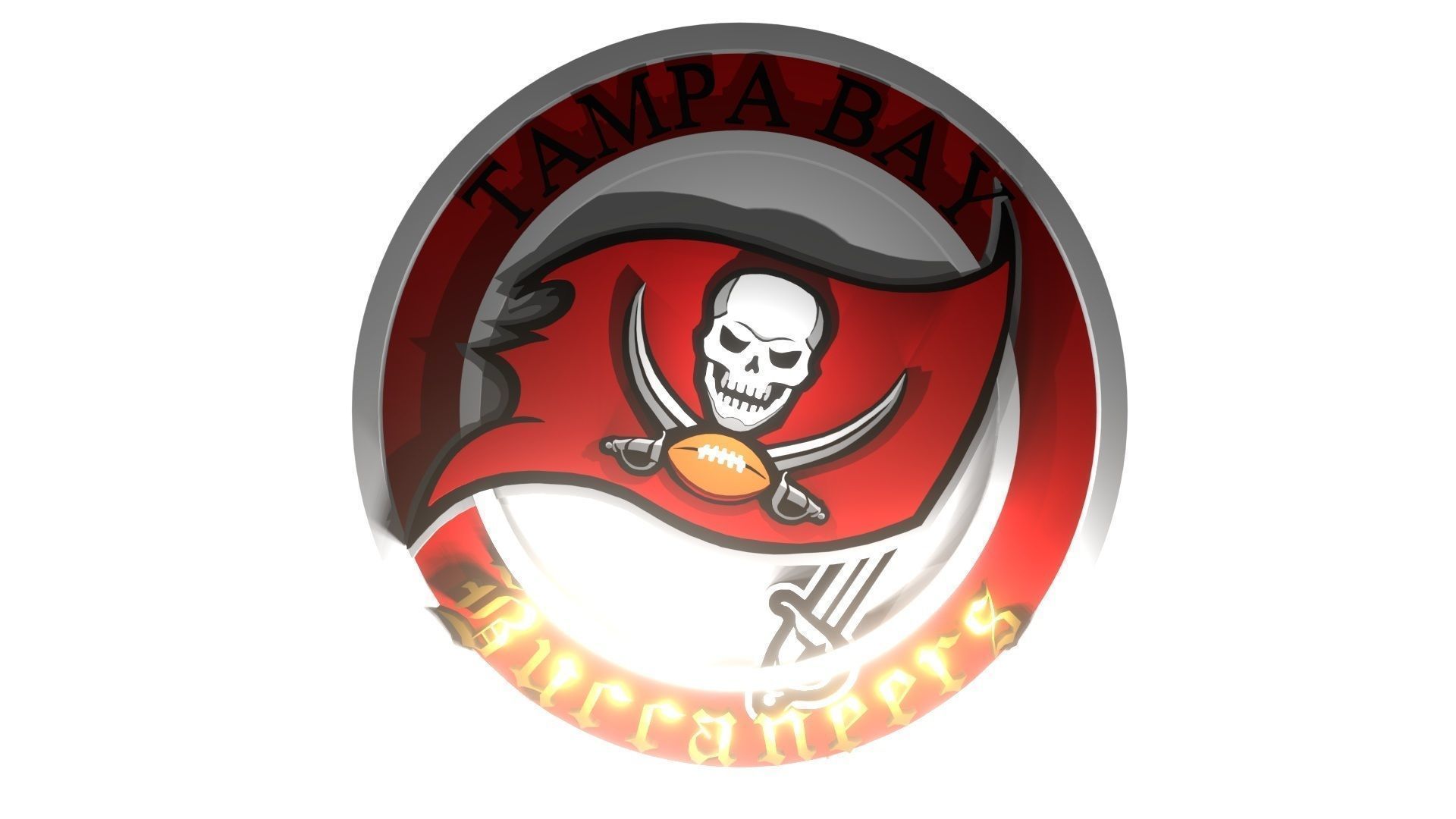 Buccaneers logo variations 3D Model Collection_11