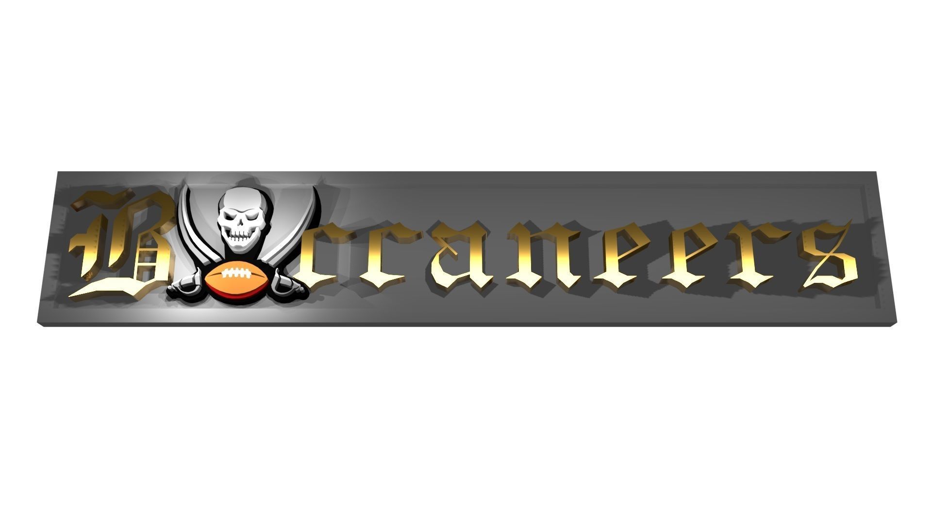 Buccaneers logo variations 3D Model Collection_5