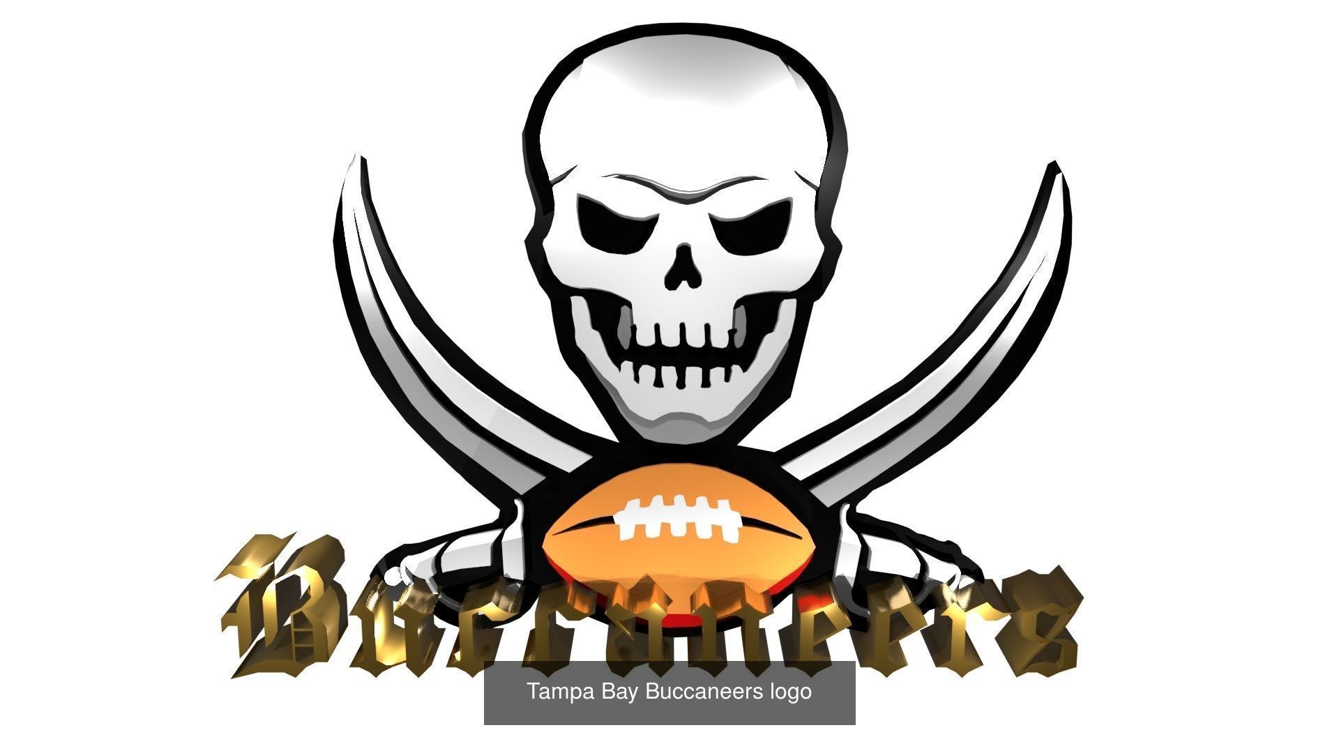 Buccaneers logo variations 3D Model Collection_8