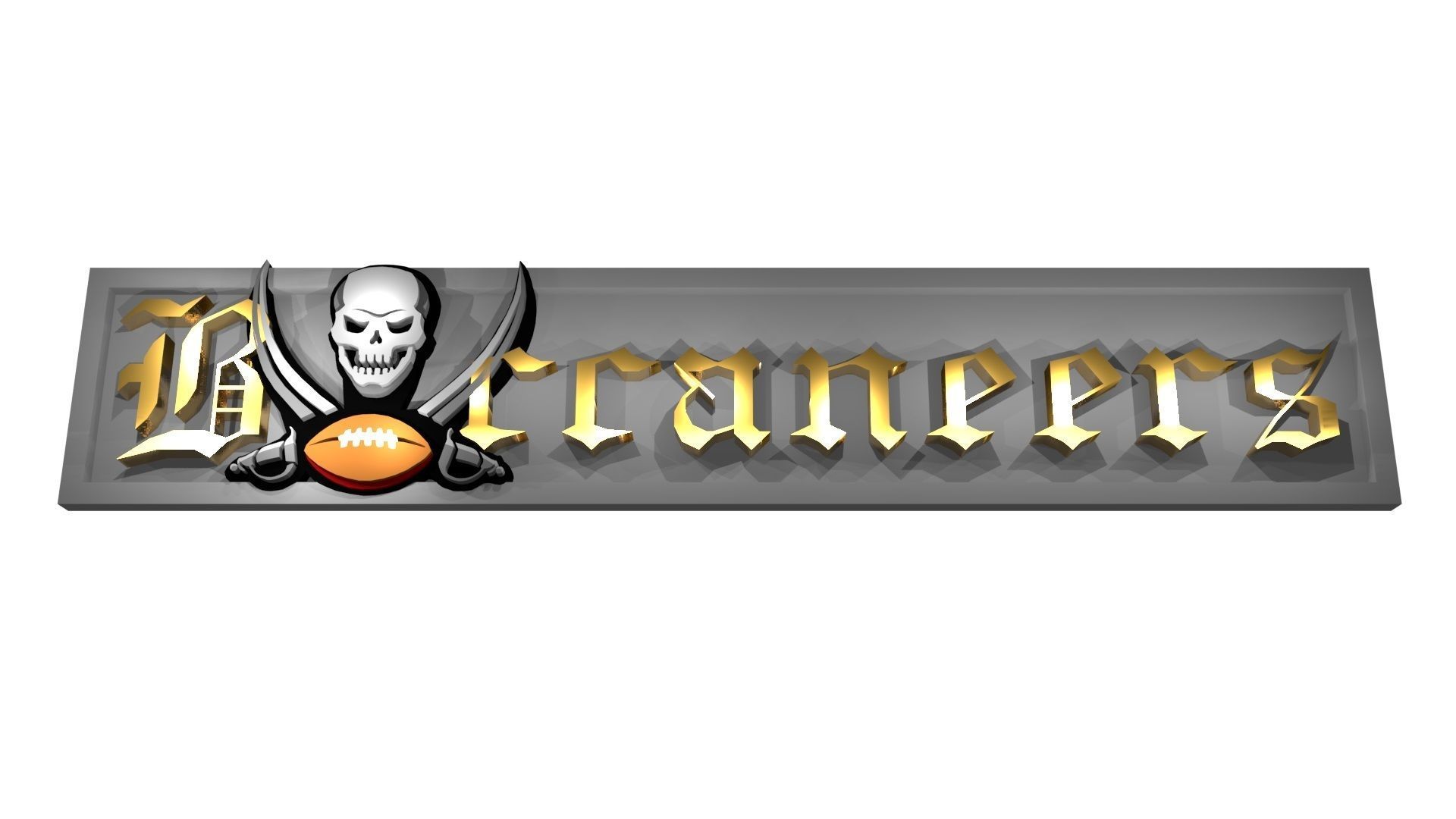 Buccaneers logo variations 3D Model Collection_3