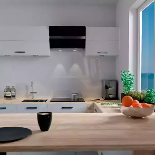 modern realistic kitchen 
