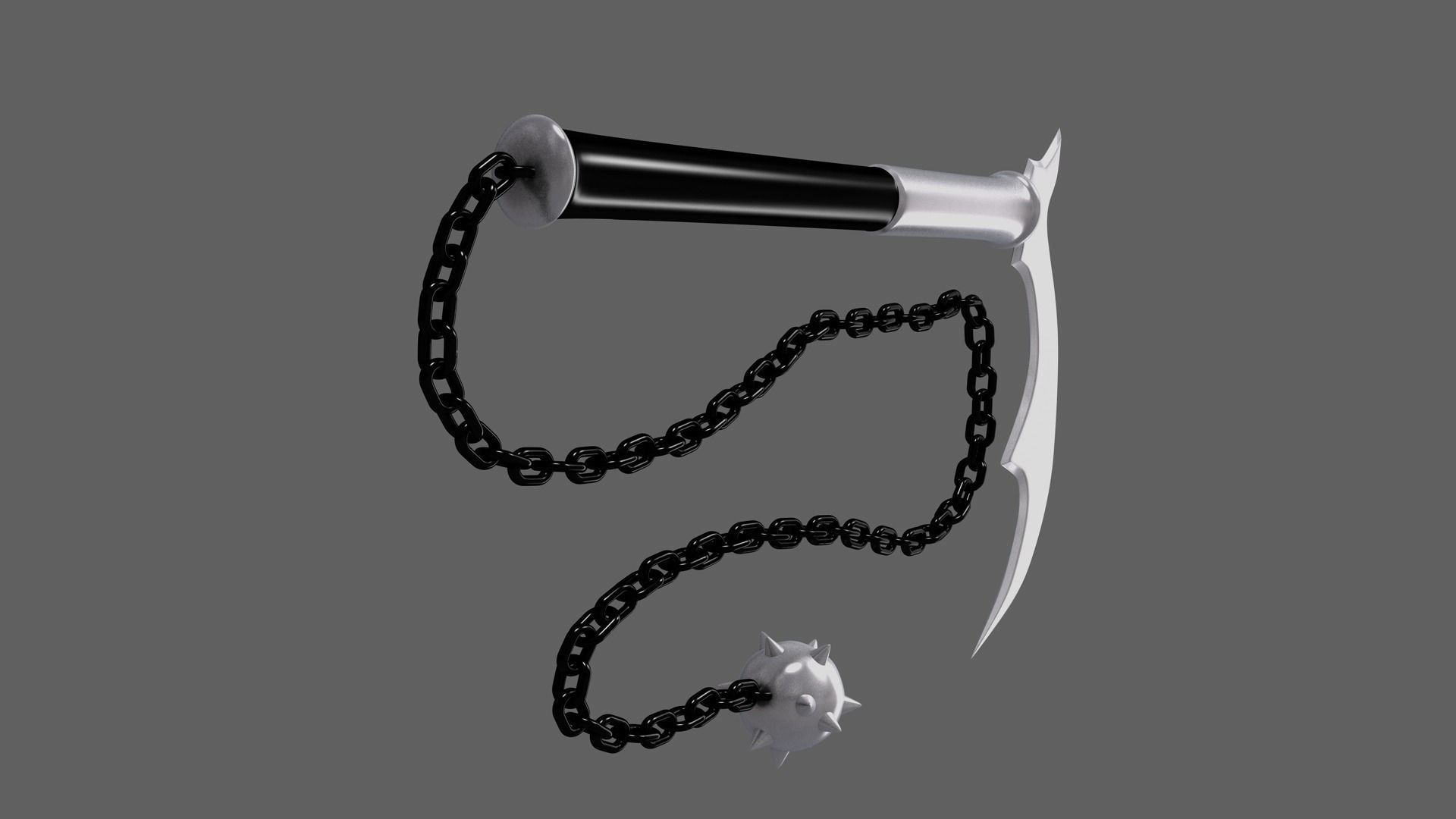 Heavy Kusarigama 3D model_9