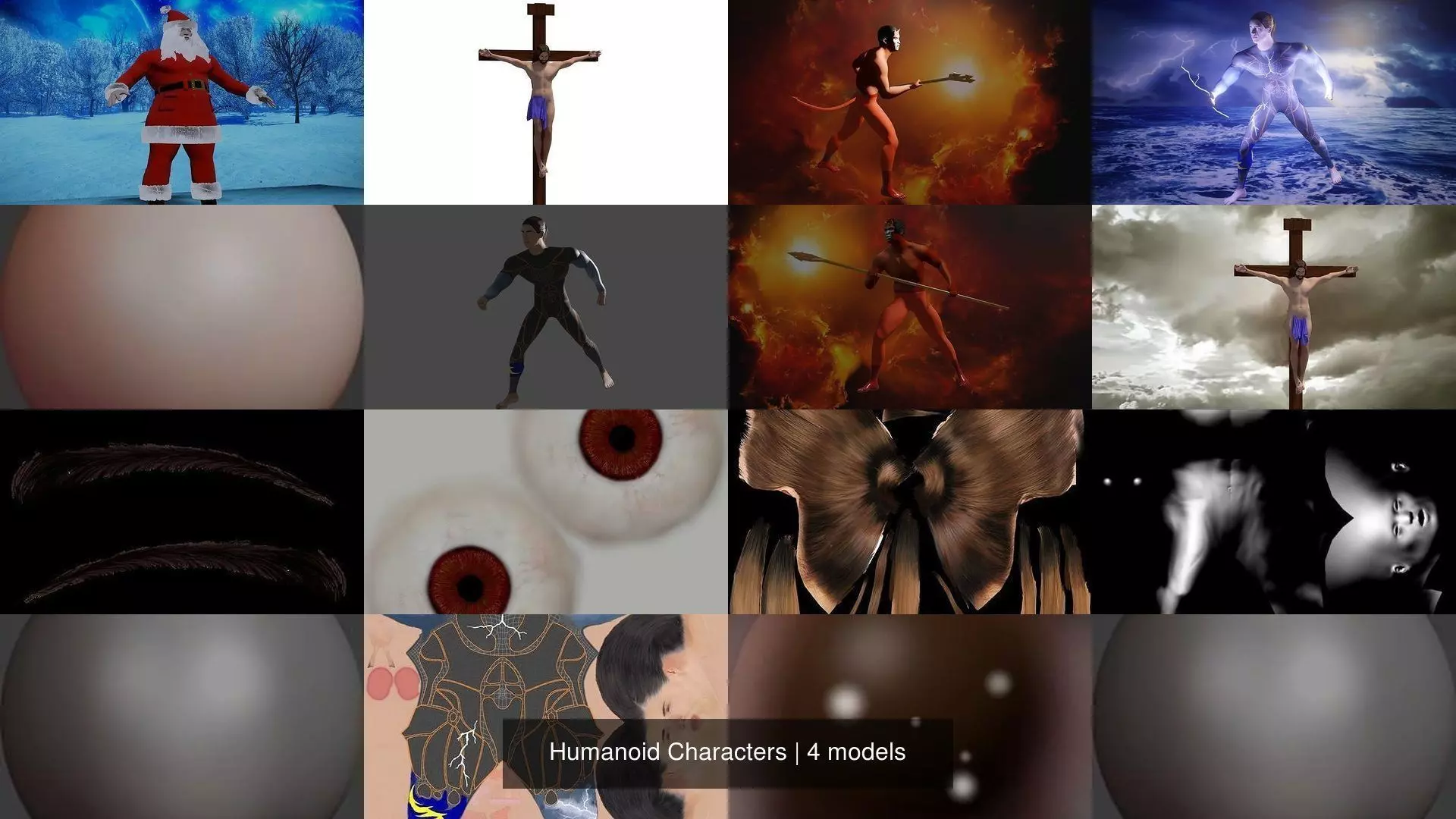 Humanoid Characters 3D Model Collection_2