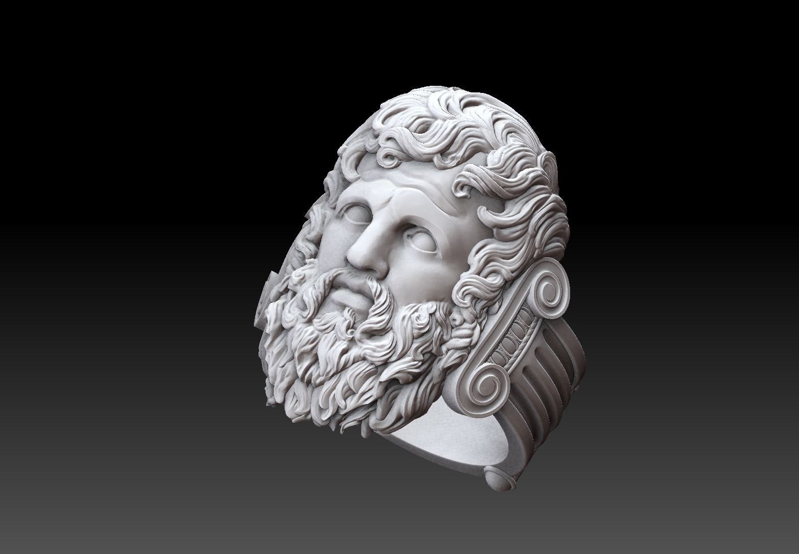 zeus Jupiter   ring   3D print model_5