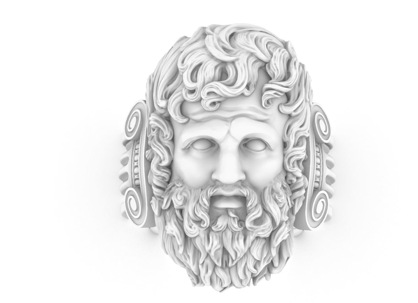 zeus Jupiter   ring   3D print model_1