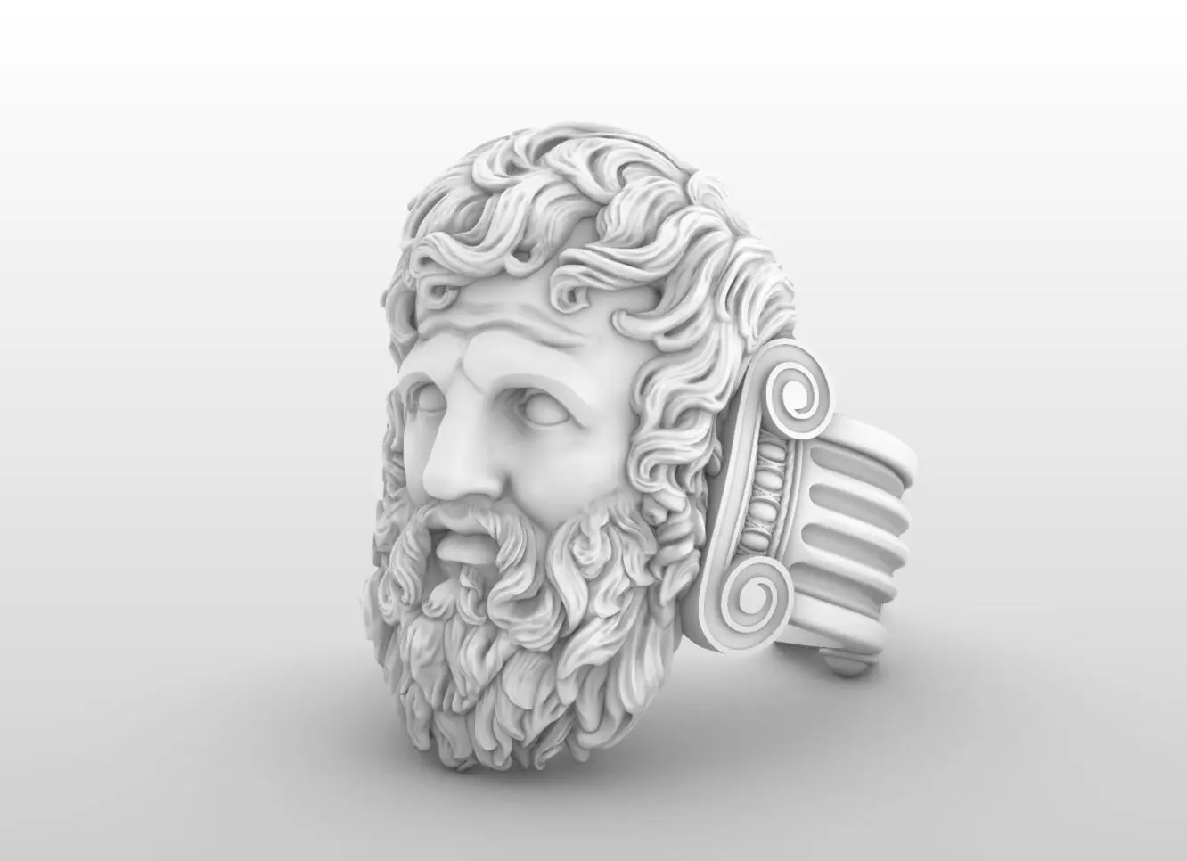 zeus Jupiter   ring   3D print model_0