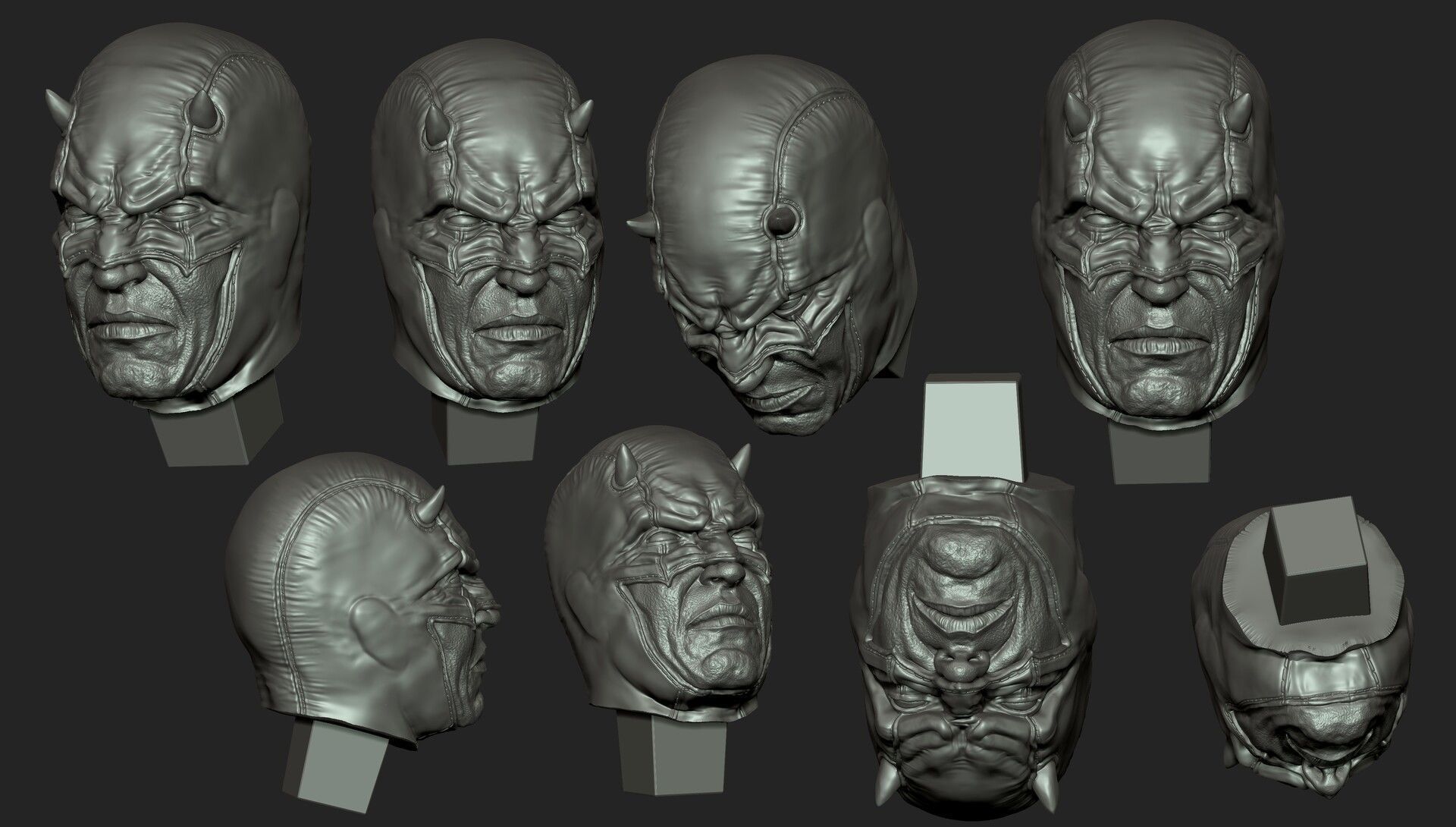 CLASSIC DAREDEVIL BUST  3D print model_8