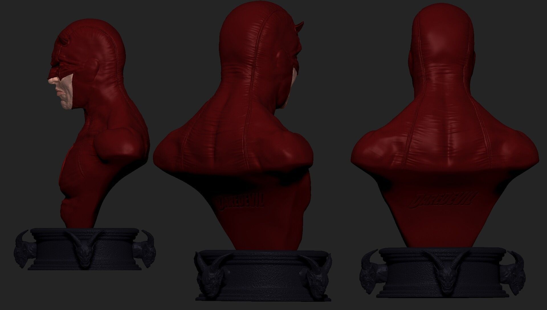 CLASSIC DAREDEVIL BUST  3D print model_4