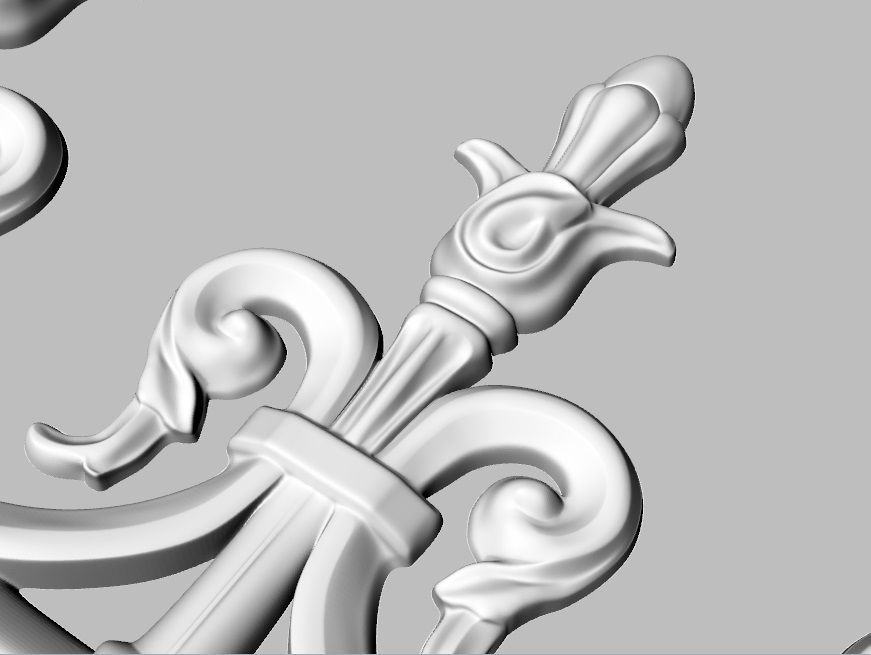 Roof Ornement Friezes Tulip Pattern HD Model For CNC Or Printer 3D roof-ornement-friezes-tulip-pattern-hd-model-for-cnc-or-printer-3d
