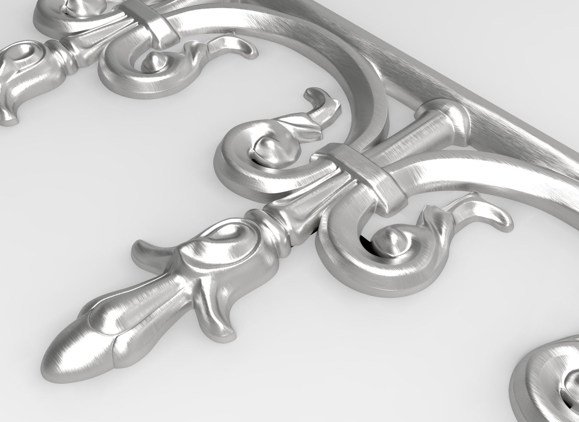 Roof ornement friezes tulip pattern HD model for CNC or Printer 3D print model_3