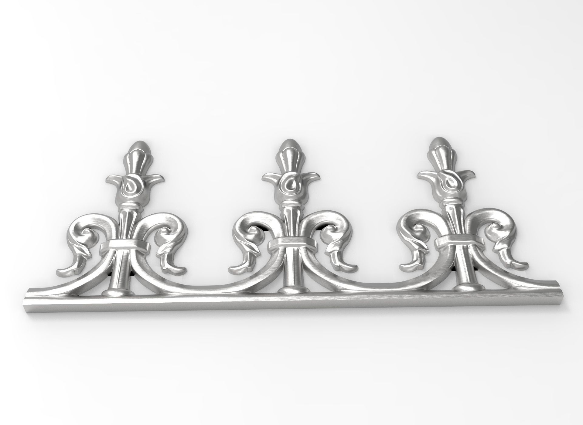 Roof ornement friezes tulip pattern HD model for CNC or Printer 3D print model_1