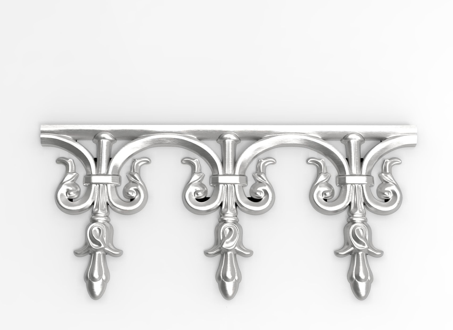 Roof ornement friezes tulip pattern HD model for CNC or Printer 3D print model_2