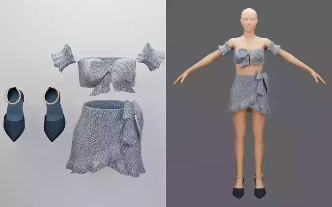 Woman fashion outfit v9