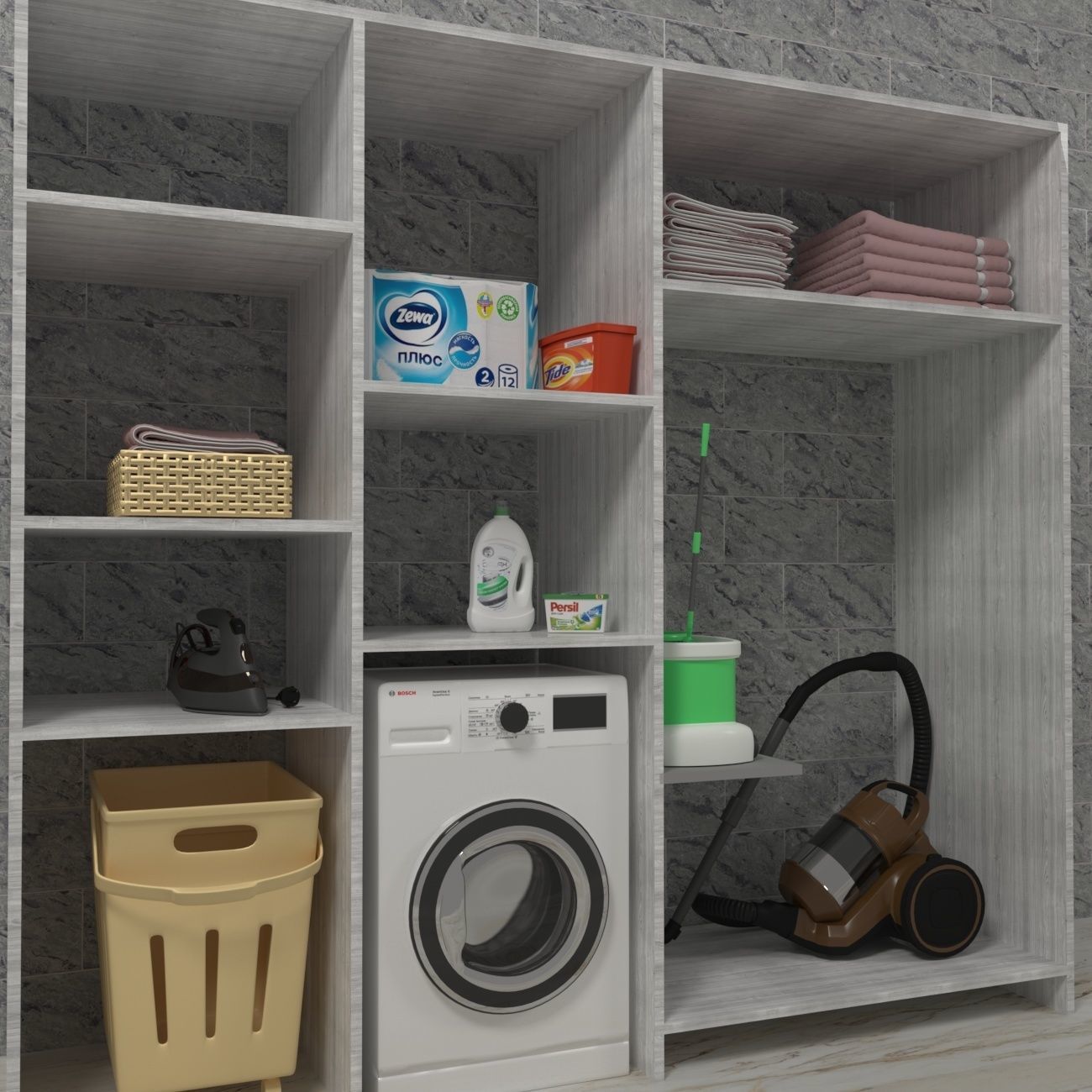 Laundry 3D model_0