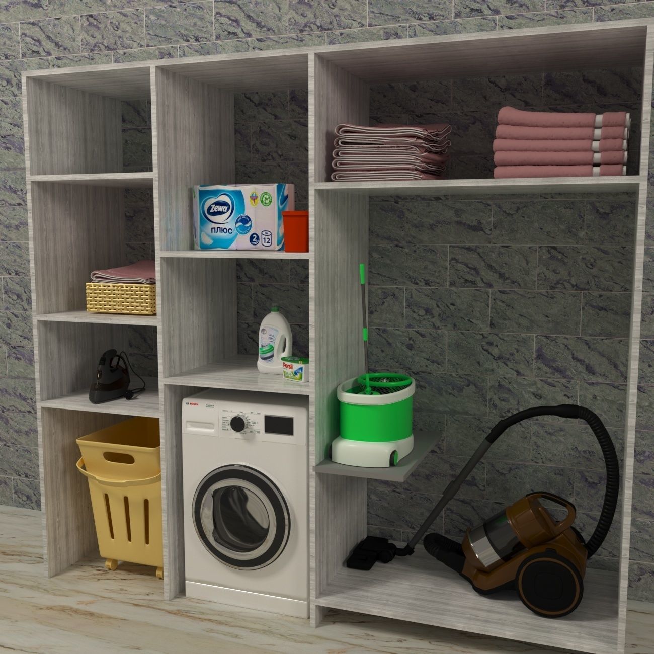 Laundry 3D model_1