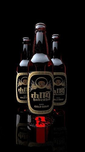 Beer rendering 3D model