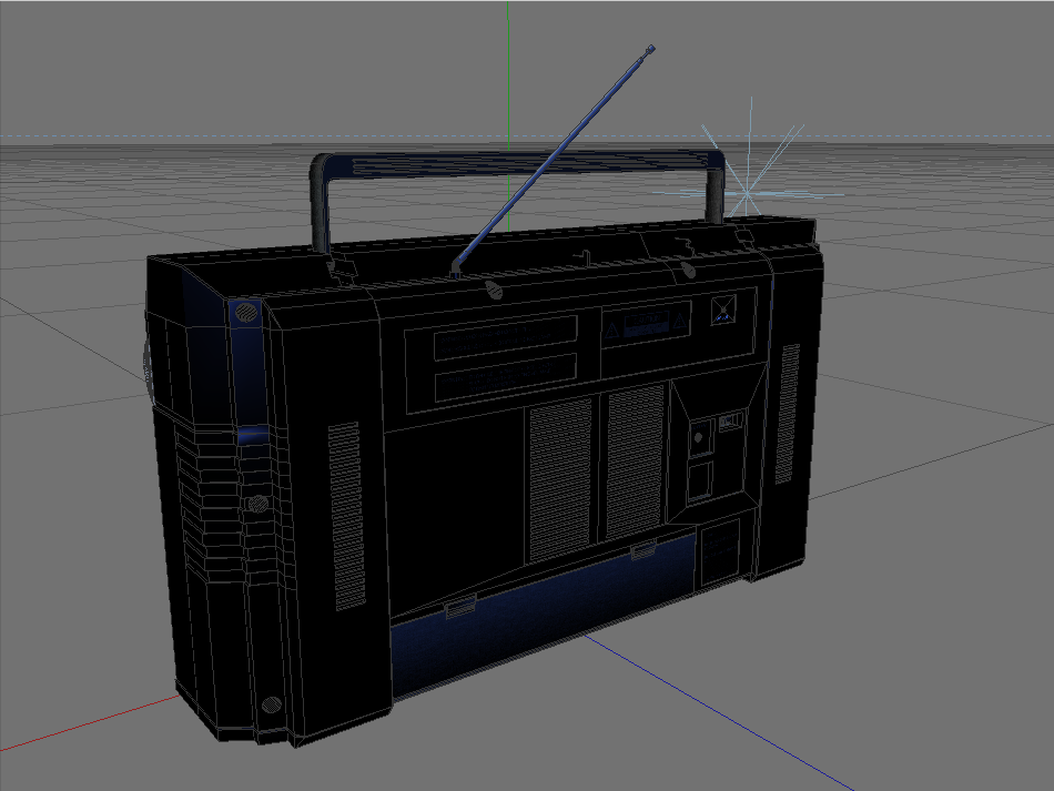 Naone Blaster TRC 931 Boom Box Low-poly 3D model_8