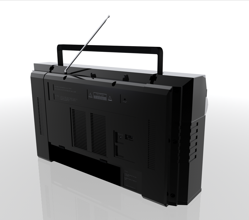 Naone Blaster TRC 931 Boom Box Low-poly 3D model_5