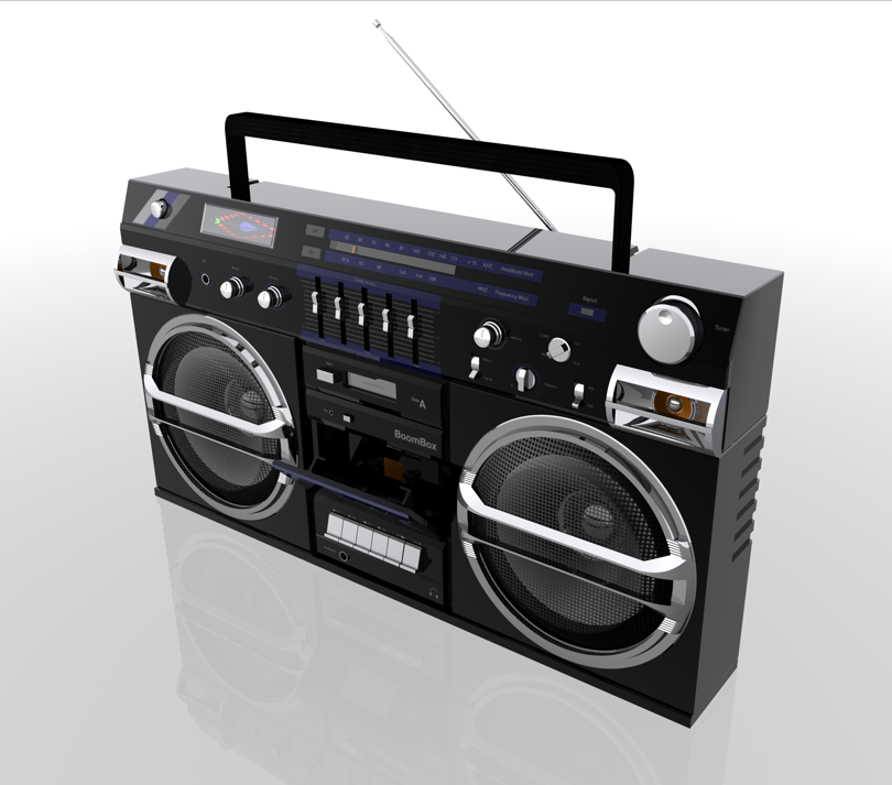 Naone Blaster TRC 931 Boom Box Low-poly 3D model_1