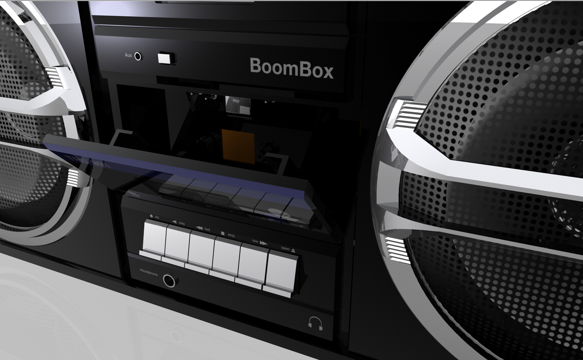 Naone Blaster TRC 931 Boom Box Low-poly 3D model_2