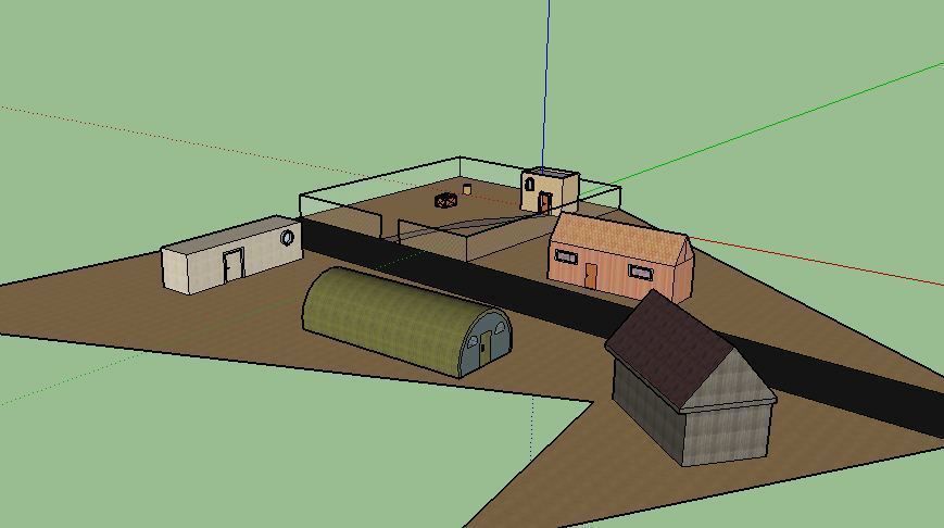 small town model from sketchup  Texture_1