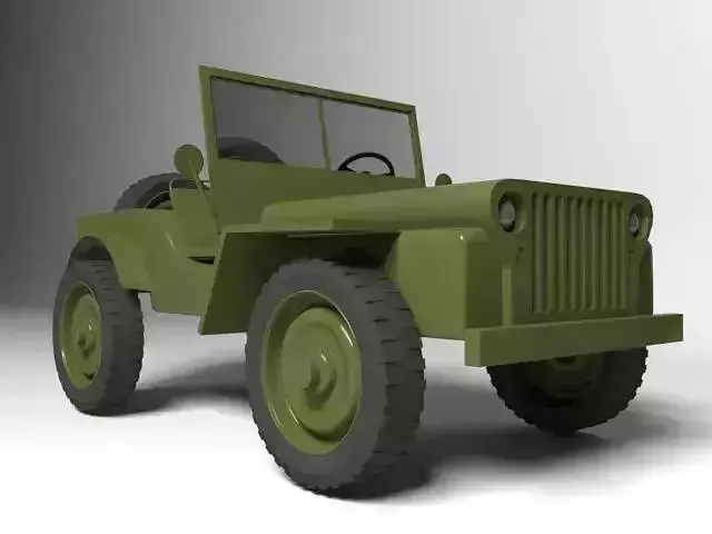 Jeep Low poly military