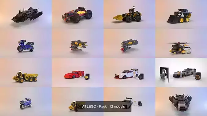 All LEGO - Pack 3D Model Collection
